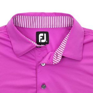 FootJoy Pink Stripe Trim Polo Shirt